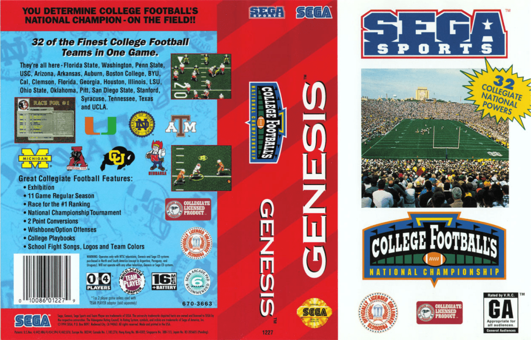 College Football's National Championship — box-texture (US)