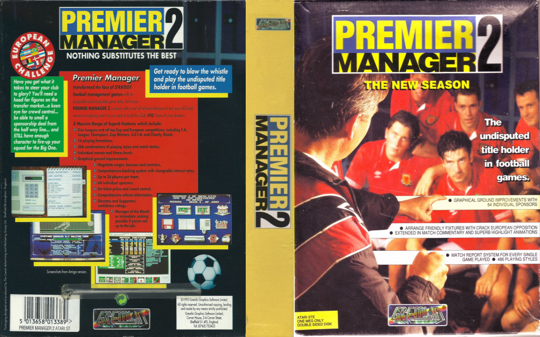Premier Manager 2 — box-texture (EU)