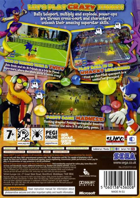 Sega Superstars Tennis — box-2D-back (EU)