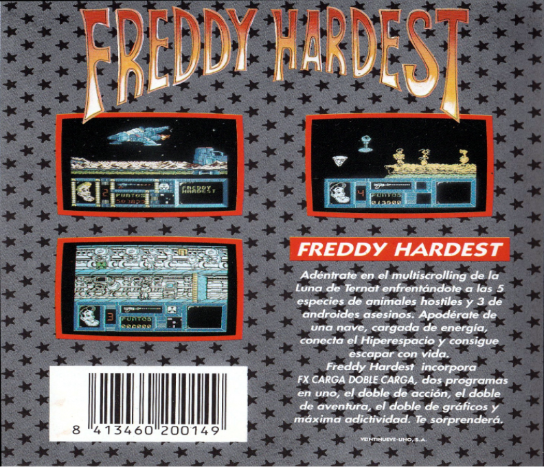 Freddy Hardest — box-2D-back (SP)