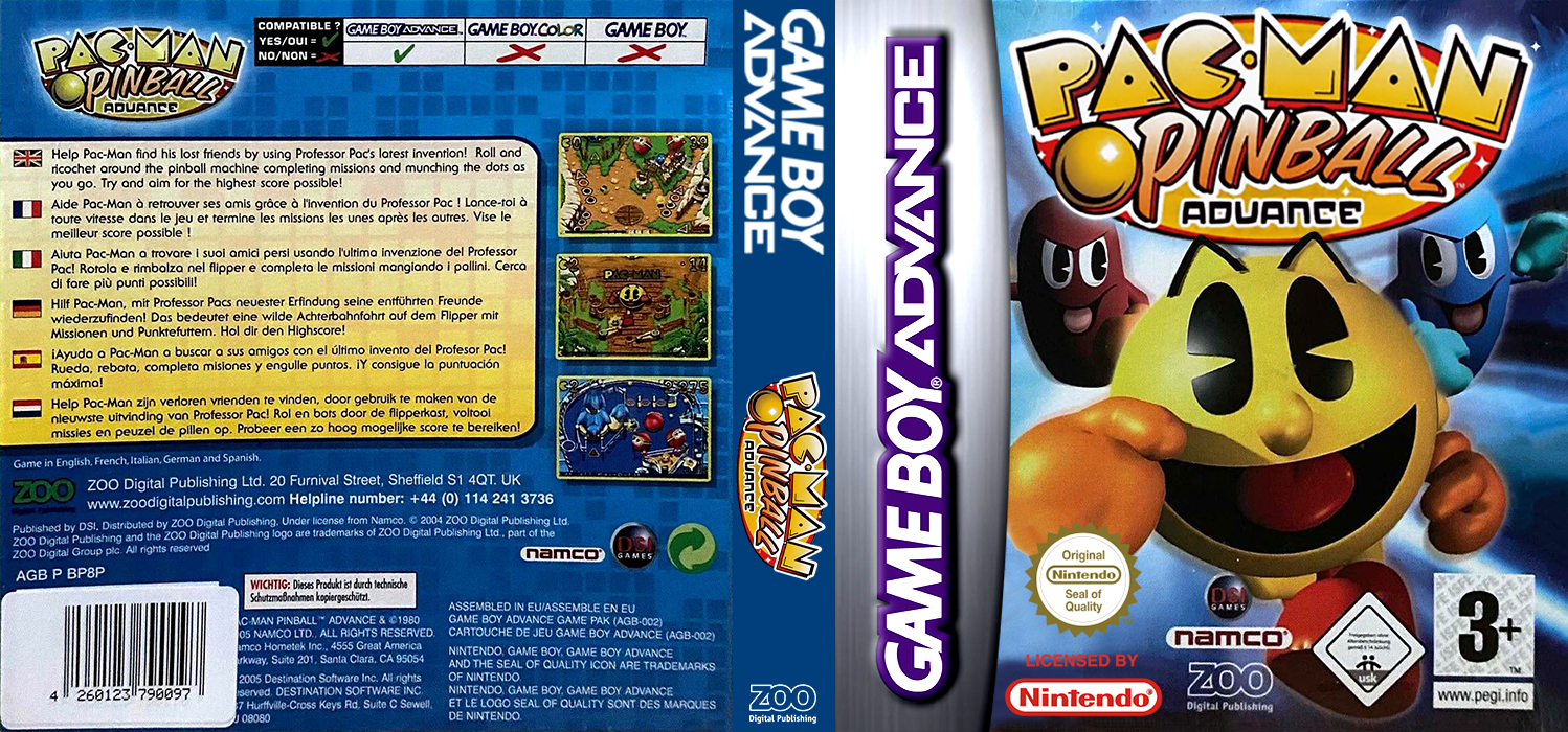 Pac-Man Pinball Advance — box-texture (EU)