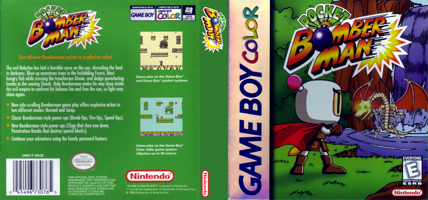 Pocket Bomberman — box-texture (US)