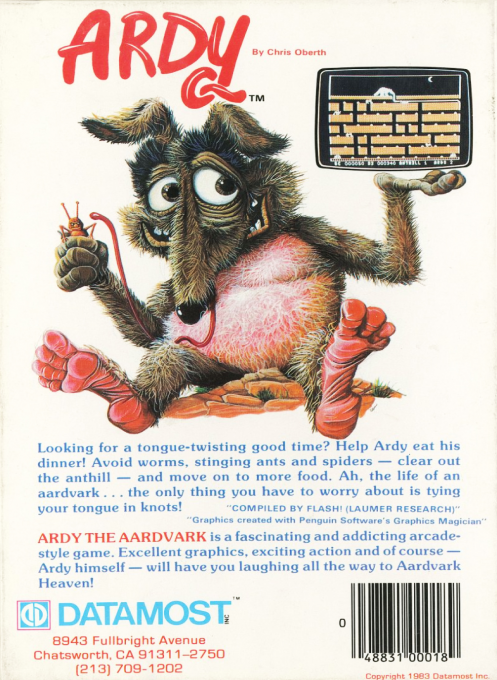 Ardy The Aardvark — box-2D-back (US)