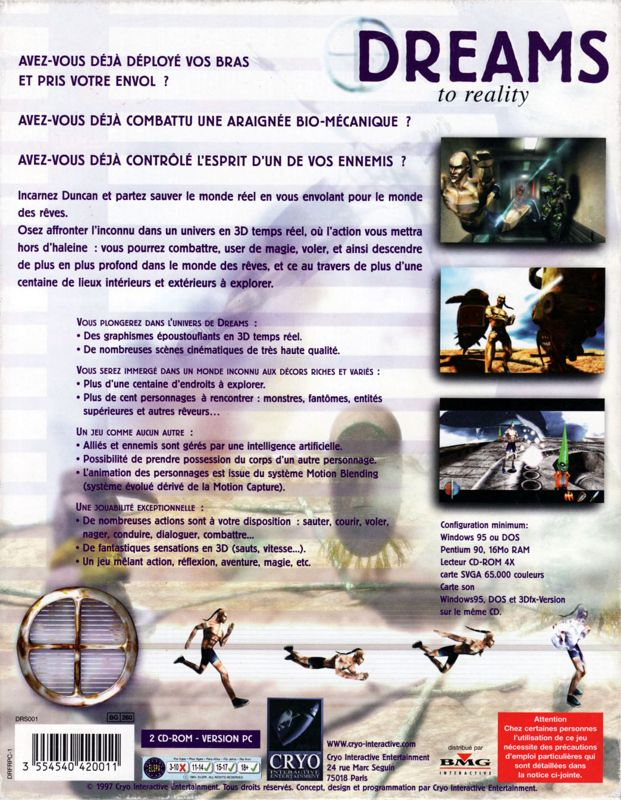 Dreams To Reality — box-2D-back (FR)