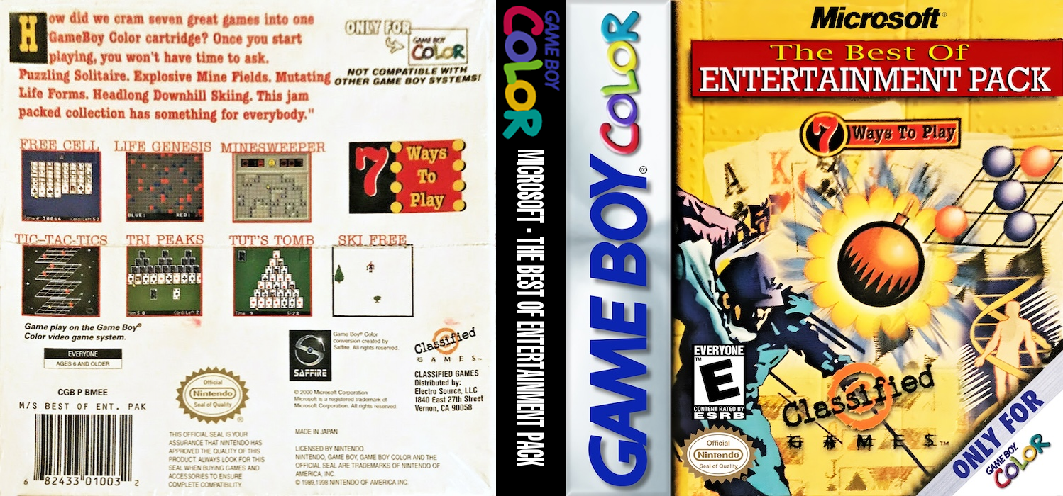 Microsoft : The Best of Entertainment Pack — box-texture (US)