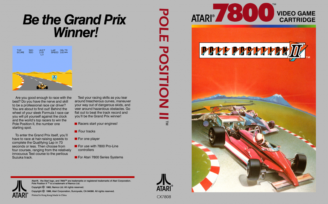 Pole Position 2 — box-texture (US)