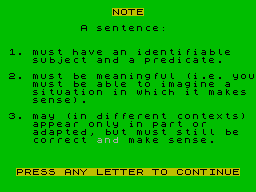 Sentences — ss (WOR)