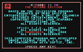 Jeopardy! II : New Second Edition — sstitle (WOR)