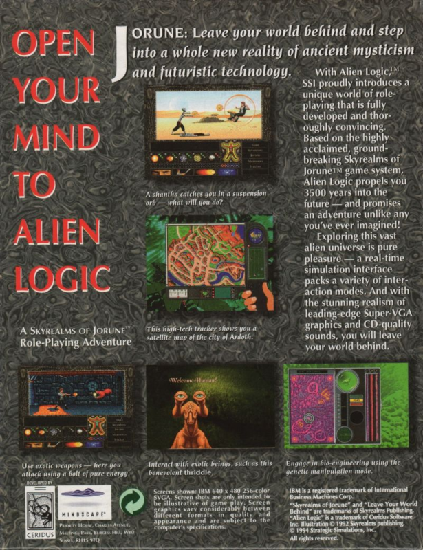 Alien Logic — box-2D-back (EU)