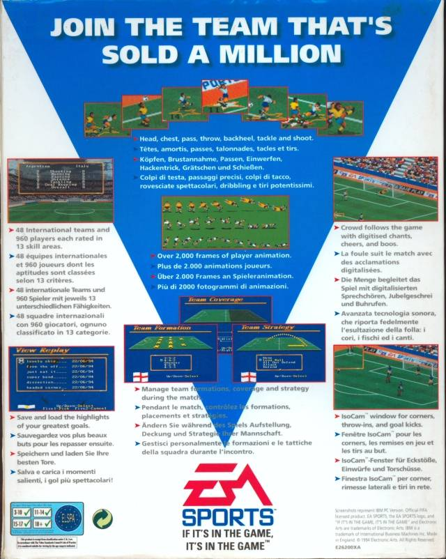 FIFA International Soccer — box-2D-back (WOR)