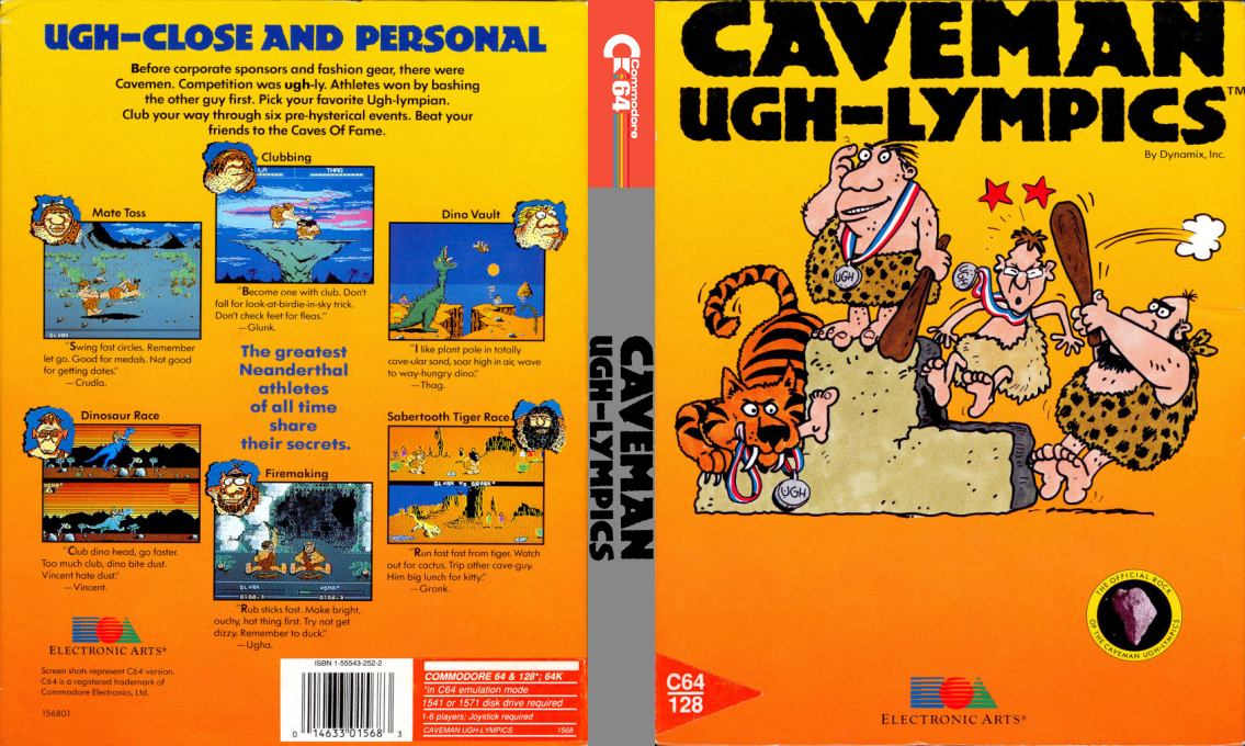 Caveman Ugh-lympics — box-texture (US)