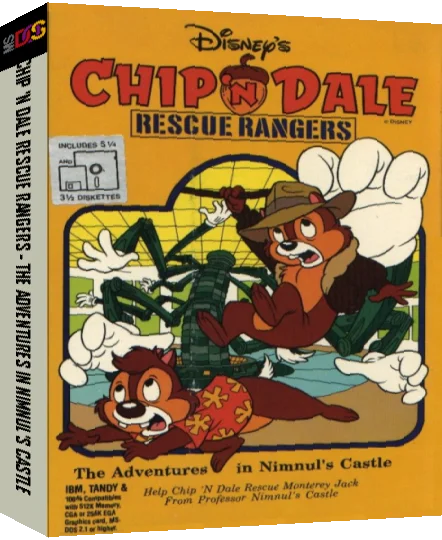 Chip 'n Dale Rescue Rangers - The Adventures In Nimnul's Castle — box-3D (US)