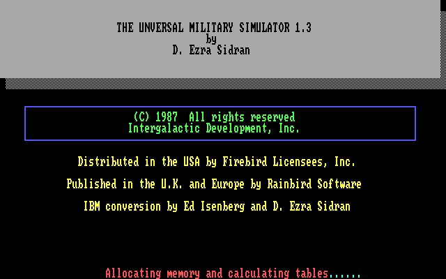 UMS - The Universal Military Simulator — sstitle (WOR)