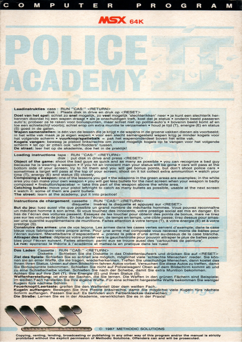 Police Academy 2 — box-2D-back (EU)