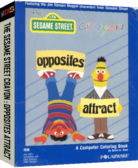 Sesame Street Crayon, The - Opposites Attract — box-3D (US)