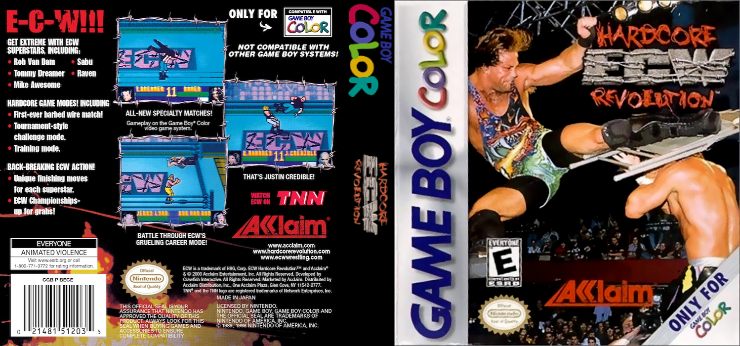 ECW Hardcore Revolution — box-texture (US)