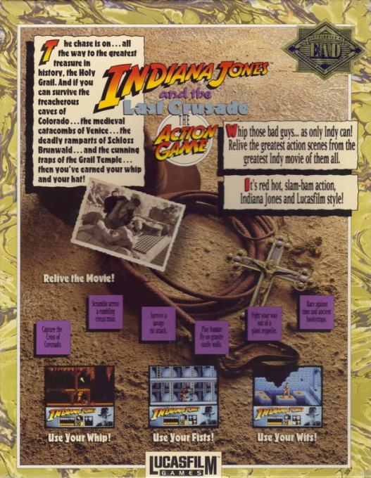 Indiana Jones And The Last Crusade - The Action Game — box-2D-back (US)
