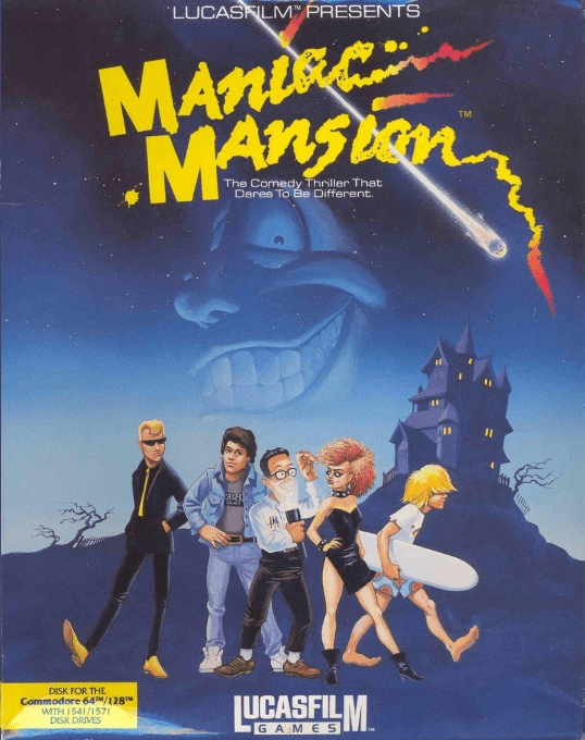Maniac Mansion box art