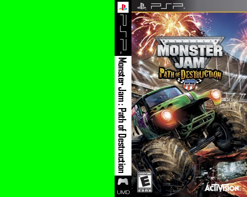 Monster Jam - Path Of Destruction — box-texture (US)