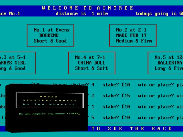 Under Starters Orders — mixrbv2 (WOR)