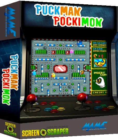 Puckman Pockimon — box-3D (SS)