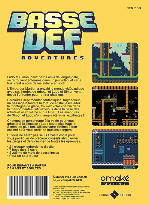 Basse Def Adventures — box-2D-back (WOR)