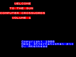 Sun Computer Crosswords Volume 1, The — sstitle (UK)