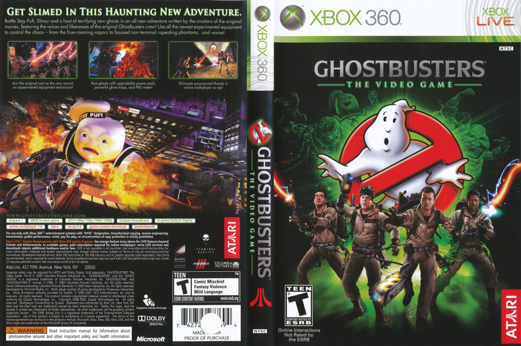 Ghostbusters - The Video Game — box-texture (UK)