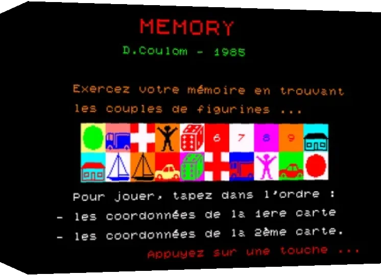 Mémory — box-3D (WOR)