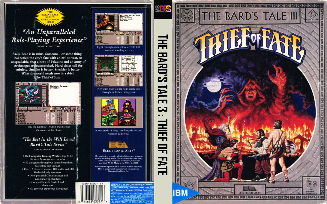 Bard's Tale 3 - Thief Of Fate, The — box-texture (US)