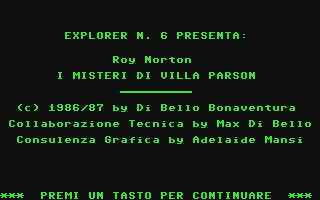 Roy Norton : I Misteri di Villa Parson — sstitle (IT)