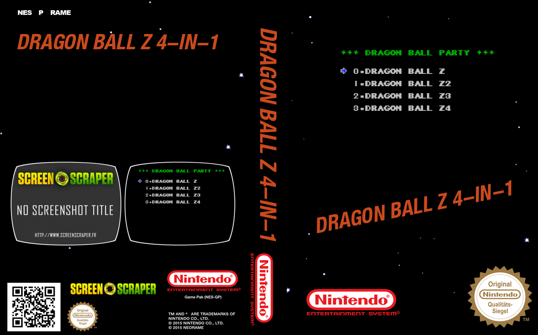 Dragon Ball Z 4-in-1 — box-texture (SS)