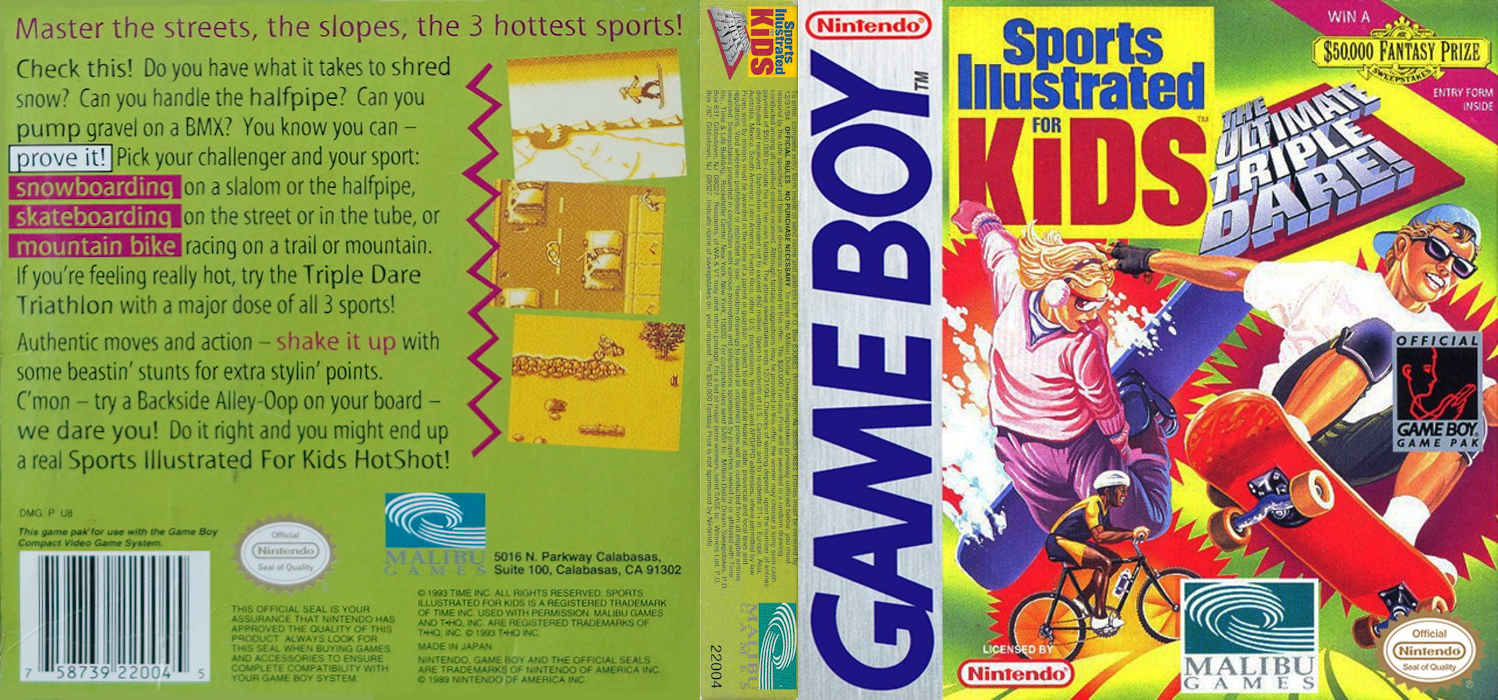 Sports Illustrated For Kids - The Ultimate Triple Dare! — box-texture (US)