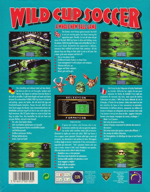 Wild Cup Soccer — box-2D-back (WOR)