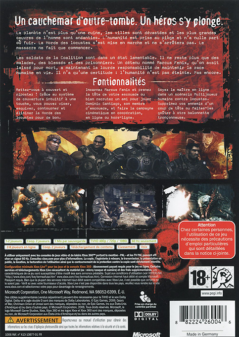 Gears of War — box-2D-back (FR)