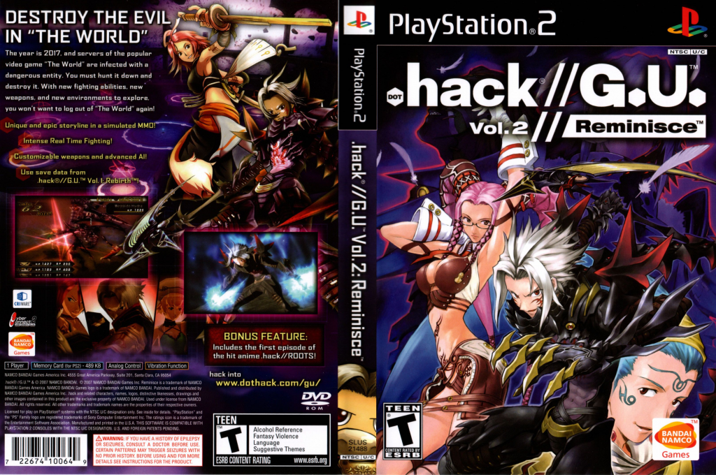 Dot Hack G.U. Vol. 2 - Kimi Omou Koe — box-texture (US)