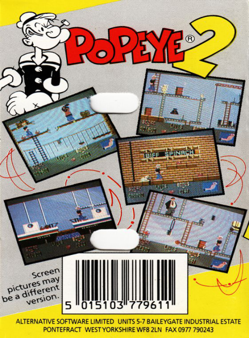 Popeye 2 — box-2D-back (EU)