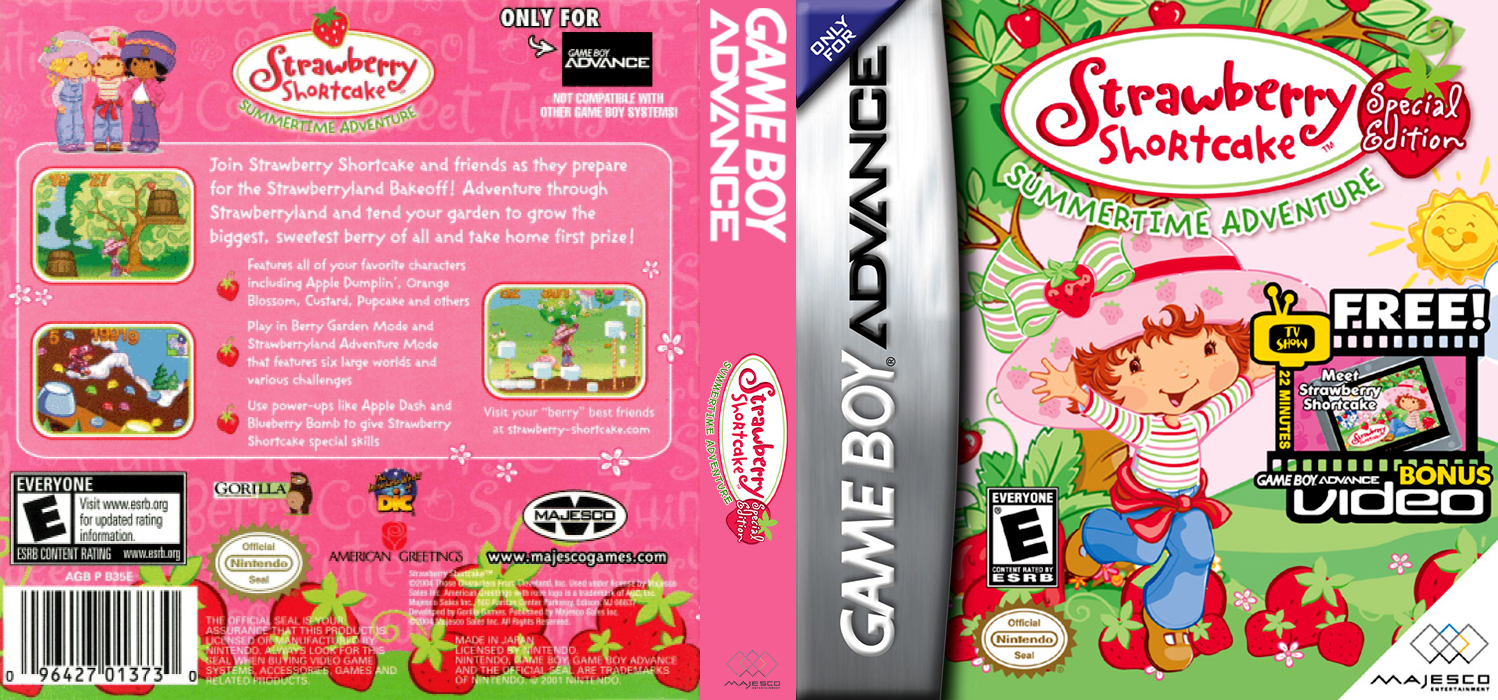 Strawberry Shortcake - Summertime Adventure - Special Edition — box-texture (US)
