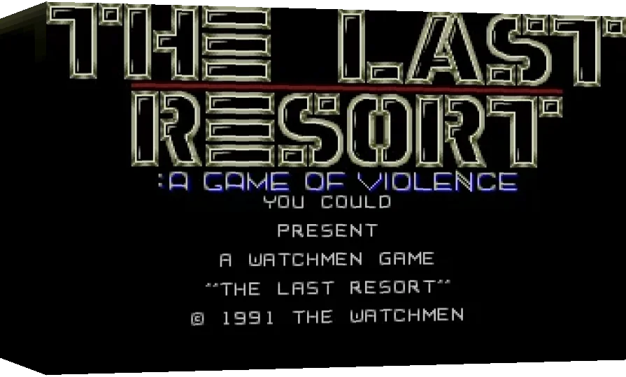 Last Resort, The - A Game Of Violence — box-3D (WOR)