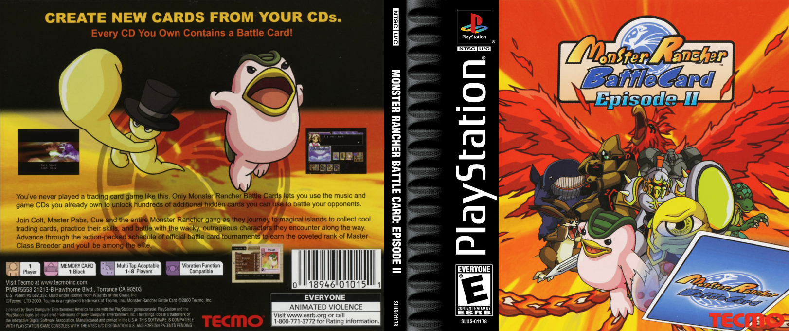 Monster Rancher Battle Card - Episode II — box-texture (US)