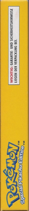 Pokémon - Yellow Version — box-2D-side (DE)