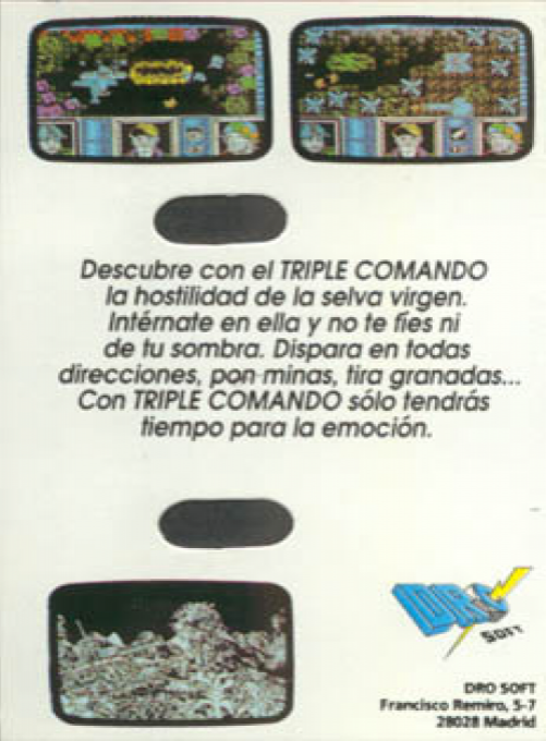 Triple Comando — box-2D-back (SP)
