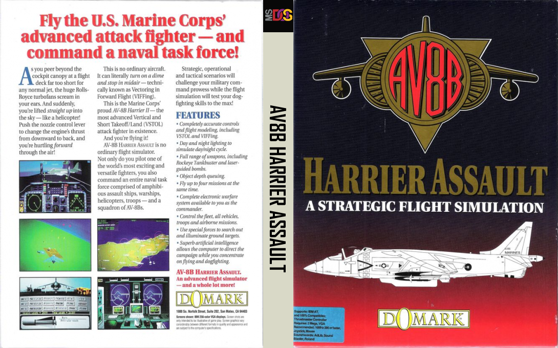 Av8b Harrier Assault — box-texture (US)