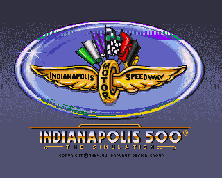 Indianapolis 500 - The Simulation — sstitle (WOR)