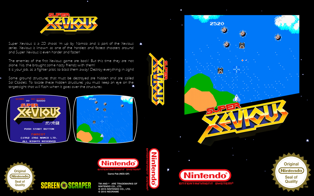 Super Xevious - Gamp No Nazo — box-texture (SS)