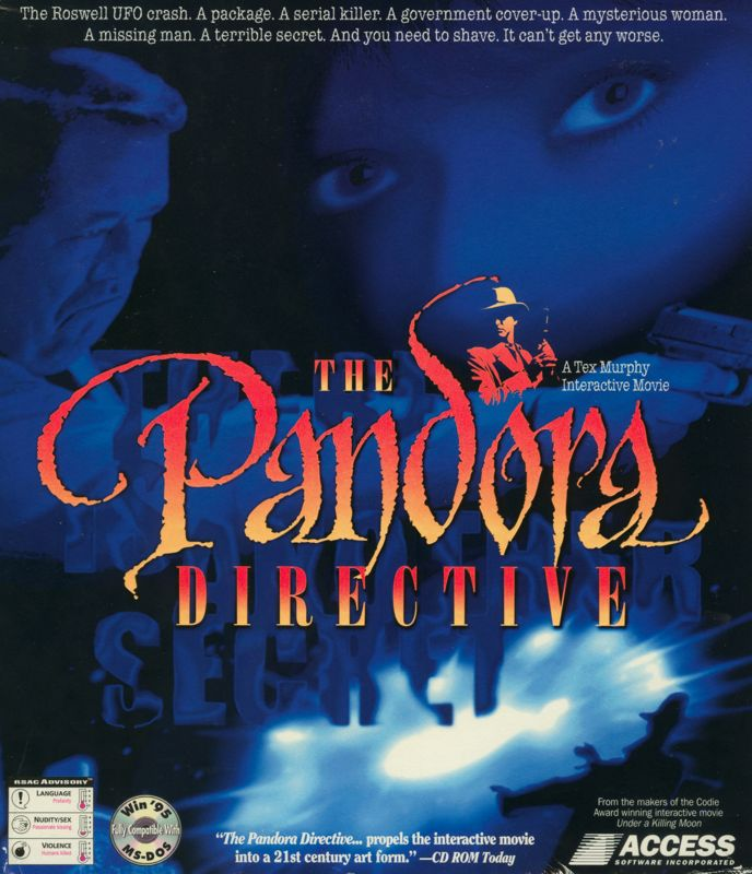 Pandora Directive, The box art