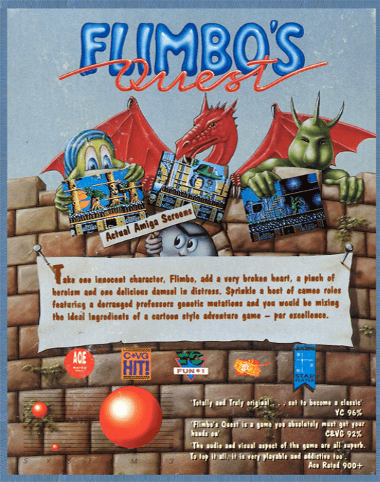 Flimbo's Quest — box-2D-back (EU)
