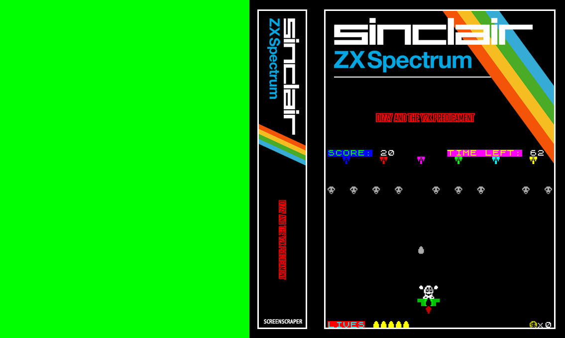 Dizzy and the Y2K Predicament — box-texture (SS)