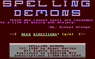Spelling Demons — sstitle (WOR)