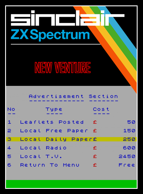 New Venture box art